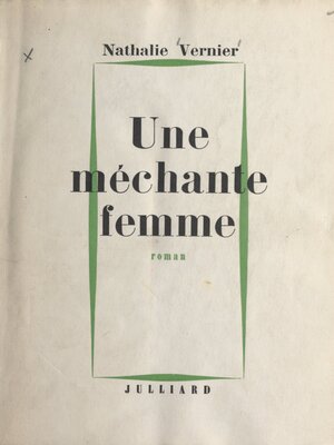 cover image of Une méchante femme